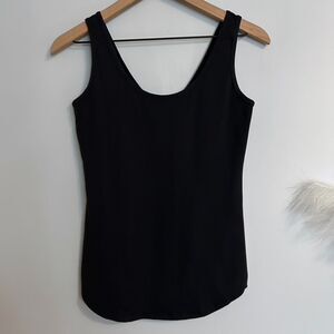 Lululemon Scoop Neck Scoop Back Black Tank